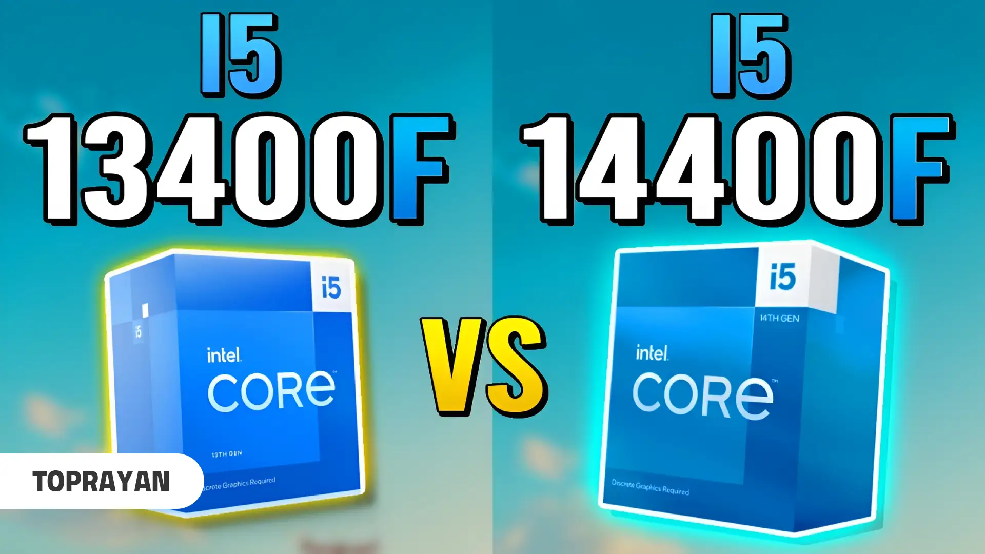 مقایسه 14400F با 13400F